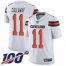 Nike Cleveland Browns #11 Antonio Callaway White Mens Stitched NFL 100th Season Vapor Limited Jersey