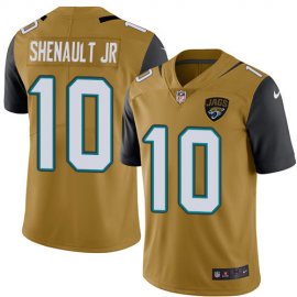 Nike Jacksonville Jaguars #10 Laviska Shenault Jr. Gold Mens Stitched NFL Limited Rush Jersey