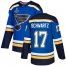 Adidas St. Louis Blues #17 Jaden Schwartz Blue Home Authentic Stanley Cup Champions Stitched NHL Jersey