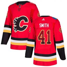 Adidas Calgary Flames #41 Mike Smith Red Home Authentic Drift Fashion Stitched NHL Jersey