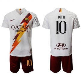 Roma #10 Totti Away Soccer Club Jersey