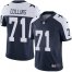 Nike Dallas Cowboys #71 Lael Collins Navy Blue Thanksgiving Mens Stitched NFL Vapor Untouchable Limited Throwback Jersey