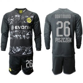 Dortmund #26 Piszczek Away Long Sleeves Soccer Club Jersey