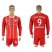 Bayern Munchen #9 Lewandowski Home Long Sleeves Soccer Club Jersey