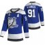 Tampa Bay Tampa Bay Lightning #91 Steven Stamkos Blue Mens Adidas 2022 Stanley Cup Final Patch Reverse Retro Alternate NHL Jersey Mens