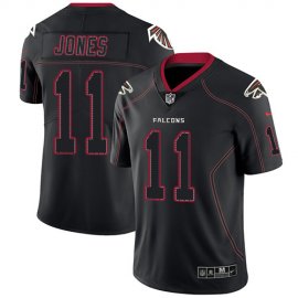 Nike Atlanta Falcons #11 Julio Jones Lights Out Black Mens Stitched NFL Limited Rush Jersey