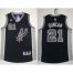 San Antonio Spurs #21 Tim Duncan Black New Road Stitched NBA Jersey