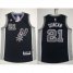 San Antonio Spurs #21 Tim Duncan Black New Road Stitched NBA Jersey