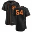 San Francisco Giants #54 Reyes Moronta Mens Nike Black Alternate 2020 Authentic Player MLB Jersey