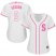 Seattle Mariners #2 Jean Segura White/Pink Fashion Womens Stitched MLB Jersey