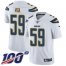 Nike Los Angeles Chargers #59 Nick Vigil White Youth Stitched NFL 100th Season Vapor Untouchable Limited Jersey
