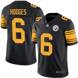 Nike Pittsburgh Steelers #6 Devlin Hodges Black Mens Stitched NFL Limited Rush Jersey