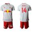 Red Bull #14 Henry White Home Soccer Club Jersey