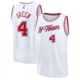 Jalen Green Houston Rockets Fanatics Branded Unisex 2023/24 Fast Break Jersey – White – City Edition