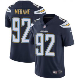 Nike Los Angeles Chargers #92 Brandon Mebane Navy Blue Team Color Mens Stitched NFL Vapor Untouchable Limited Jersey