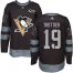 Adidas Pittsburgh Penguins #19 Bryan Trottier Black 1917-2017 100th Anniversary Stitched NHL Jersey