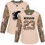 Adidas Calgary Flames #23 Sean Monahan Camo Authentic 2017 Veterans Day Womens Stitched NHL Jersey