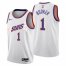 Nike Phoenix Suns #1 Devin Booker Mens 2022-23 City Edition NBA Jersey – Cherry Blossom White Mens