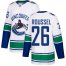Adidas Vancouver Canucks #26 Antoine Roussel White Road Authentic Stitched NHL Jersey