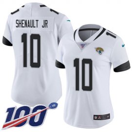Nike Jacksonville Jaguars #10 Laviska Shenault Jr. White Womens Stitched NFL 100th Season Vapor Untouchable Limited Jersey