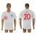 England #20 ALLI Home Thai Version Soccer Country Jersey