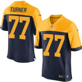 Nike Green Bay Packers #77 Billy Turner Navy Blue Alternate Mens Stitched NFL New Elite Jersey