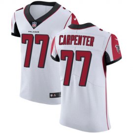 Nike Atlanta Falcons #77 James Carpenter White Mens Stitched NFL Vapor Untouchable Elite Jersey