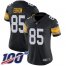 Nike Pittsburgh Steelers #85 Eric Ebron Black Alternate Womens Stitched NFL 100th Season Vapor Untouchable Limited Jersey
