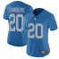 Nike Detroit Lions #20 Barry Sanders Blue Throwback Womens Stitched NFL Vapor Untouchable Limited Jersey