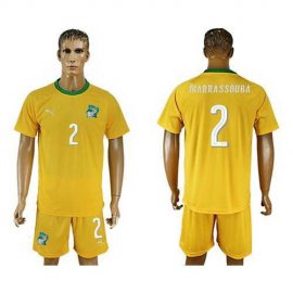 Cote dlvoire #2 Diarrassouba Home Soccer Country Jersey