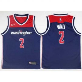 Mens Nike Washington Wizards #2 John Wall Navy Blue NBA Swingman Jersey