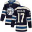 Adidas Columbus Blue Jackets #17 Brandon Dubinsky Navy Blue Alternate Authentic Stitched NHL Jersey