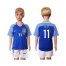 Brazil #11 Oscar Away Kid Soccer Country Jersey