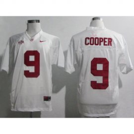 Alabama Crimson Tide 9 Amari Cooper White 2012 SEC Patch College Football NCAA Jersey