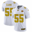 Kansas City Chiefs #55 Frank Clark Mens Nike Flocked Leopard Print Vapor Limited NFL Jersey White