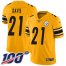 Nike Pittsburgh Steelers #21 Sean Davis Gold Mens Stitched NFL Limited Inverted Legend 100th Season Jersey