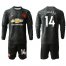 Manchester United #14 Lingard Third Long Sleeves Soccer Club Jersey