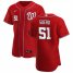 Washington Nationals #51 Wander Suero Mens Nike Red Alternate 2020 Authentic Player MLB Jersey