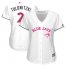 Toronto Blue Jays #2 Troy Tulowitzki White Mothers Day Cool Base Womens Stitched MLB Jersey