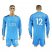 Leicester City #12 Hamer Light Blue Goalkeeper Long Sleeves Soccer Club Jersey