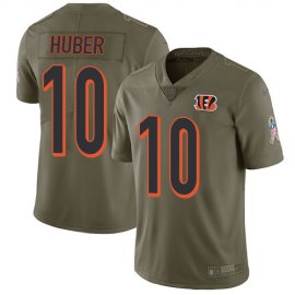 Nike Cincinnati Bengals #10 Kevin Huber Olive Mens Stitched NFL Limited 2017 Salute To Service Jersey