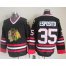 Chicago Blackhawks #35 Tony Esposito Black CCM Throwback Stitched NHL Jersey