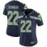 Nike Seattle Seahawks #22 Quinton Dunbar Steel Blue Team Color Womens Stitched NFL Vapor Untouchable Limited Jersey
