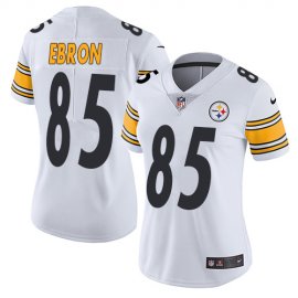 Nike Pittsburgh Steelers #85 Eric Ebron White Womens Stitched NFL Vapor Untouchable Limited Jersey