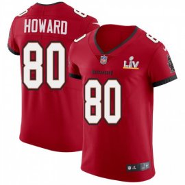 Tampa Bay Buccaneers #80 O. J. Howard Mens Super Bowl LV Bound Nike Red Vapor Elite Jersey