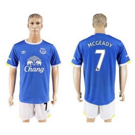 Everton #7 Mcgeady Home Soccer Club Jersey
