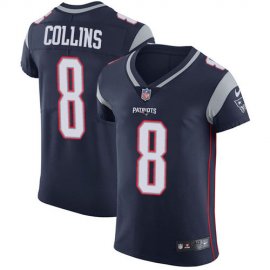 Nike New England Patriots #8 Jamie Collins Sr Navy Blue Team Color Mens Stitched NFL Vapor Untouchable Elite Jersey