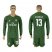 Real Madrid #13 K.Casilla Green Goalkeeper Long Sleeves Soccer Club Jersey