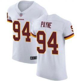 Nike Washington Football Team #94 DaRon Payne White Mens Stitched NFL Vapor Untouchable Elite Jersey