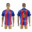 Barcelona #6 Aleix Vidal Home Soccer Club Jersey